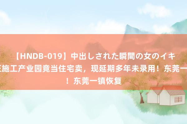 【HNDB-019】中出しされた瞬間の女のイキ顔 无证施工产业园竟当住宅卖，现延期多年未录用！东莞一镇恢复